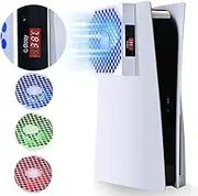 G-STORY Lüfter für PS5, Lüftergeschwindigkeit wird automatisch durch Temperatur angepasst, 3 Geschwindigkeiten 1500/1750/2000 U/min (140 mm)