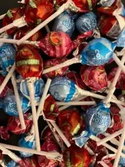 GOURMET "MINI" LOLLIPOPS Suckers Individual Pops-3 FLAVORS {BULK CANDY- 75 POPS}
