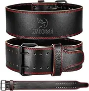 DMoose Weight Lifting Belt, 5 mm Thick & 4 Inch Wide Genuine Leather Gym belt, Improve Your Powerlifting Form & Technique, Workout belt for Weightlifting, Powerlifting, Squats, Strength Training