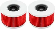 2/4/6 Pcs Motorcycle Oil Filter For CB350S CB250 CB400 CB450 CB500T CBR250RR CBX400F CBX550 VT250 VTR250(2 pcs Red)