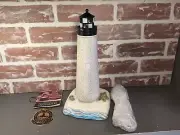 Lefton Historic American Lighthouse Cape St George FL 13524 Lighted 2000 Vtg