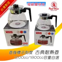 在飛比找蝦皮購物優惠-台灣製造 寶馬牌 電磁爐專用 耐熱壺 玻璃壺 茶壺 刻度標示