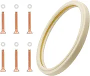 Koatukys (1+6PCS 8 3/8" Pool Light Lens Gasket & Stainless Pilot Screw, Replaces for Pentair 79101600Z and 79104800, Fits Pentair IntelliBrite, AmerLite and SAM Amerlite Lights