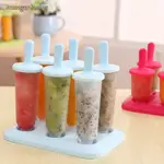 6 CELLS ROUND SHAPE SUMMER LOLLY DIY ICE CREAM MAKER POPSICL