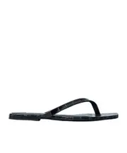 crocodile-embossed flip flops 35,36,37,38,39,41 Black