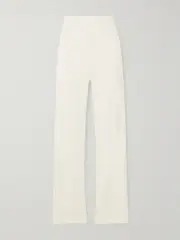 [ÉTERNE] ÉTERNE - Cotton And Modal-blend Jersey Straight-leg Sweatpants - Cream - small small Cream