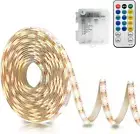 Strip Lights Battery Operated, 16.5Ft 150 LED 2835 SMD Closet Strip Lights with