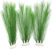 GANAZONO 3pcs Artificial Water Grass Aquarium Plants Like Decor for Fish Tank Plastic Ornament Height Easy Maintenance for Home and Store Aquascaping