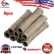8PCS 2500° Spark Plug Wire Boots Protectors Sleeve Heat Shield Cover For SBC BBC (for: Honda)