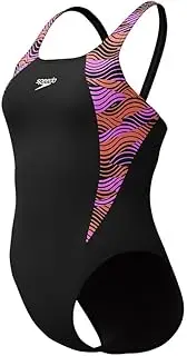 [Speedo] Women's HyperBoom Splice Muscleback One Piece Swimsuit, Neon Violet, 34