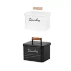 Laundry Pods Storage Container Iron Storage Box for Farmhouse Bathroom Dorm