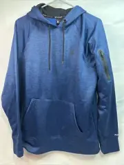 Spyder Active Mens Breathable Quick Dry pull over Blue Hoodie Size S