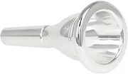 Hellery Brass Tuba Mouthpiece, Good Air Tightness Music Parts Precise Musical Replacement Number 7 for Beginners Players, Argent