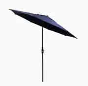 Patio Umbrella Navy Slide Tilt Market Outdoor Furniture Shade Crank Lift Handle