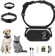 Agrdeed Cat Camera Collar with 32GB SD Card, Cat Dog Collar Camera for Pet, Mini Body Camera, No WiFi Needed Action Camera Wireless Collar Camera for Dogs Cats Gift Indoor/Outdoor (Black)
