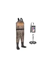 DRYCODE Men/Women Neoprene Chest Waders with Boots, Waterproof Insulated Sz 6