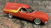 1/18 Modified Ford XC Falcon Sundowner Panel Van In Red Flame