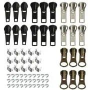 24Pcs #5#7 Zipper Sliders Zipper Pull Replacement Zipper Repair Kit with