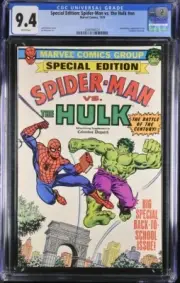 SPECIAL EDITION SPIDER-MAN VS THE HULK #NN 1979 MARVEL CGC 9.4 WHITE PAGES