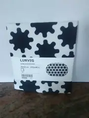 New Ikea Lurvig Black & White Pet Bed Cover 13 3/4 x 20 1/2 " for Dog or Cat