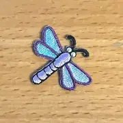 Dragonfly Patch - Purple (iron-on)