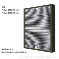 在飛比找PChome24h購物優惠-【米歐 】抗敏 適用 Philips 飛利浦 AC4374 