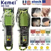 Kemei Men's Cordless Hair Clipper Electric Hair Clipper Zero Gap Trimmer HairCut