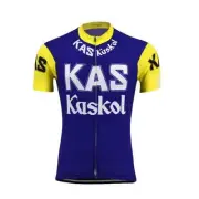 Retro Kas Kaskol Cycling Jersey mens Cycling Short Sleeve Jersey Bicycle Jersey