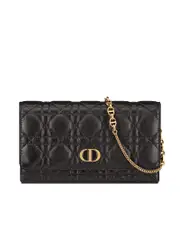 Dior Caro Pouch Black Cannage Lambskin