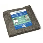 Growies JUTE WATER SAVER WEED MATS 370x370x3mm 10Pcs Biodegradable Natural Fibre
