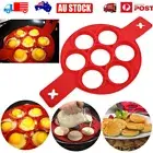 Non Stick Pancake Pan Flipper Silicone Egg Omelette Mould Breakfast Maker Tool