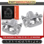 Rear Left & Right Brake Calipers w/ Bracket for Nissan Altima Maxima 2.5L 3.5L (for: Nissan)