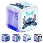 Lilo and Stitch 7-Color Changing Night Light Digital Alarm Clock Calendar Date