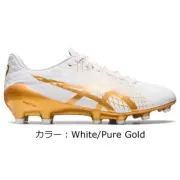 ASICS Soccer Cleats Shoes MENACE 4 1111A195 104 White Pure Gold 2024 NEW