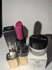 NIB Bobbi Brown Luxe Lip Color, Brocade #35, + Vitamin Enriched Face Base