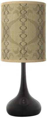 Colette Giclee Black Droplet Table Lamp