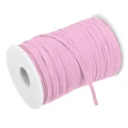 Flat Elastic Band for Sewing 1/8" x 109 Yards Light Pink Stretch Strap Roll