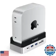 ORICO MiniDock and Stand Compatibility with Mac mini M4, 10-in-1 Aluminum Hub