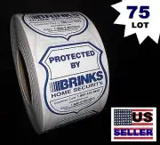 BULK 75 LOT OF BRINKS ADT Home Auto Security System Warning Sticker Decals
