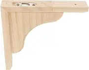 JUMPLAWN Wooden Triangular Bracket Modern Decorative Shelf Support Easy Installation with Mounting Hardware Stable Triangular Design for Secure Shelving Solid Wood