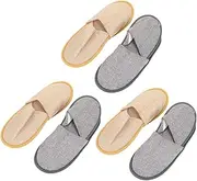 6Pairs Disposable Indoor Slippers for Hotels and Home Use Lightweight Supple Cloth Footwear Convenient Travel Guest
