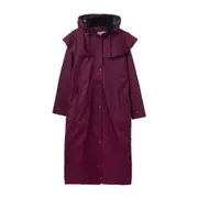 Lighthouse Clothing Ladies Outback Jacket Coat Full Length Plum Colour