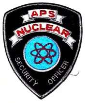 APS NUCLEAR– SECURITY OFFICER -PALO VERDE ARIZONA AZ Sheriff or Police Patch