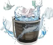 Mini Portable Washing Machine and dryer,2 in 1 Manual Washing Machine for Clothes Spin Dryer Mini Traveling Outdoor Washing Machine Compact Washer Spin Dryer for RV, Travel Non-Electric