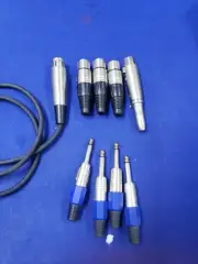 4 1/4" male and 5 XLR Female Connector Plug