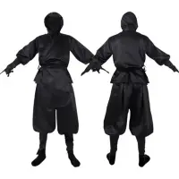 在飛比找蝦皮商城精選優惠-萬圣節演出服 日本男士黑忍者cosplay套裝批發表演服全套