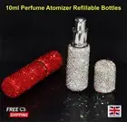 10ml Mini Refillable Perfume Atomizer Rhinestone Empty Portable Spray Bottle