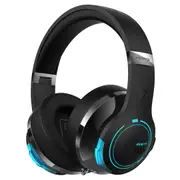 Edifier G5BT Wireless Bluetooth Gaming Headset, Over Ear Wired Headphones with Mic, RGB Light, Hi-Res Audio, Soft Memory Earmuffs, 3.5mm Audio Jack, for PC, PS5, PS4, Nintendo Switch (Black)