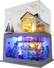 DIY Miniature House Kit, Dollhouse Kit for Adults, Book Nook Kit, 3D Wooden Puzz