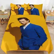 v2518 Bed Sheets Bedding Tom Hiddleston Bedding Sets Ultra Soft Skin-Friendly Duvet Cover 3 Piece, Cute Comforter Cover Bed Set for Boys Girls Kids (